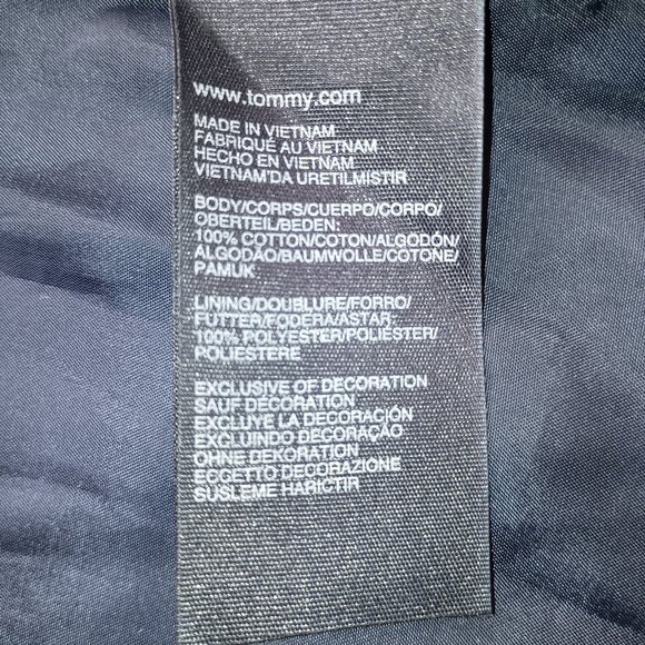 Tommy Hilfiger Navy Cotton Cinched Waist Utility Field Jacket Women's L - Picture 5 of 13